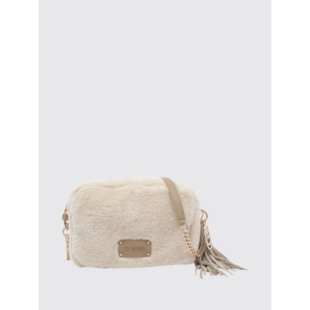 La Carrie Women La Carrie Faux Fur Mini Camera Bag With Charms And Tassels